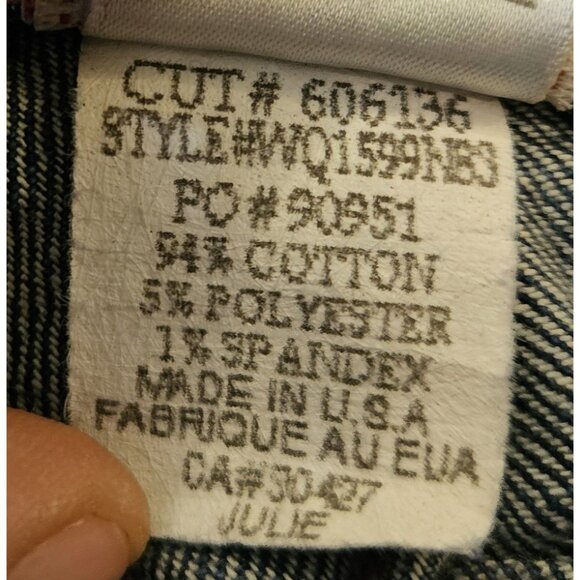 True Religion Julie Super T Jeans Womens 29 Dark Wash Thick Purple Stitch Y2K - Picture 14 of 15